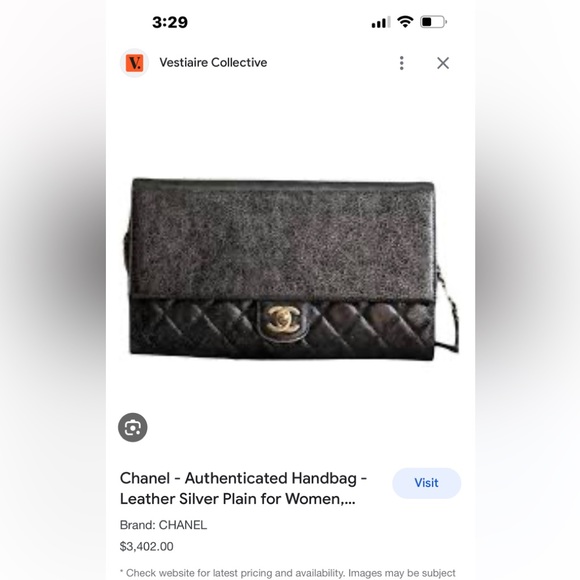 🔥RARE CHANEL METALIC CRACKLED CHAIN CLUTCH,CROSSBODY BAG - Picture 14 of 15